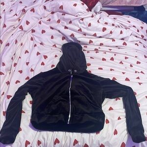 No Boundaries Black Fleece Jacket